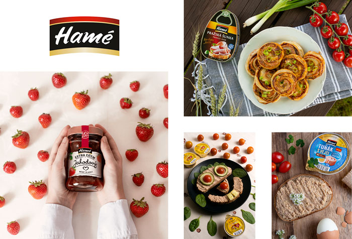 Galerie prací pro brand Hamé od Orkla